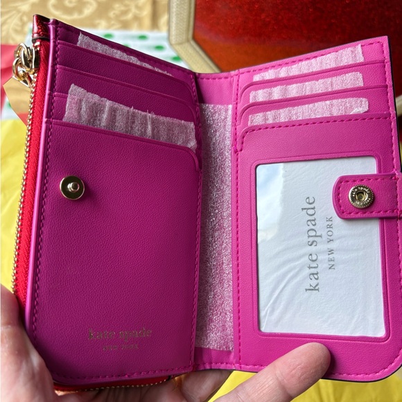 🚦🚦🚦 KATE SPADE DETOUR GLITTER PATENT LEATHER 3D STOP SIGN CROSSBODY & WALLET 🚦🚦🚦 - Picture 6 of 16